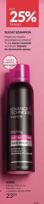 Suchy szampon Advance Techniques Styling Dry Shampoo Hair Spray promocja w AVON