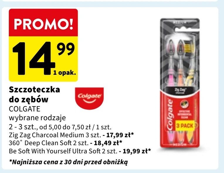 Szczoteczki do zębów Colgate ultra soft promocja w Intermarche