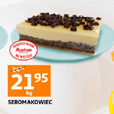 Ciasto serowo-makowe Auchan promocja