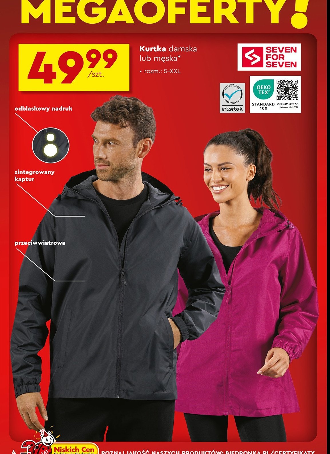 Kurtka softshell męska Seven for 7 promocja w Biedronka