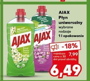 Płyn do mycia kwiaty bzu Ajax floral fiesta Ajax . promocja