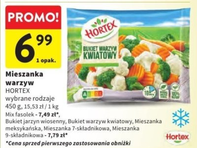 Mieszanka warzyw Hortex wybrane rodzaje promocja w Intermarche