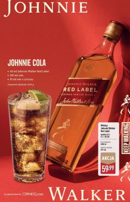 Whisky Johnnie Walker Red Label promocja w Aldi