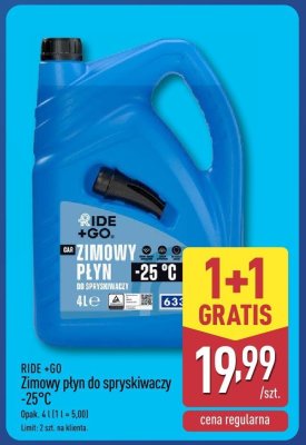 Zimowy płyn do spryskiwaczy 1+1 GRATIS promocja w Aldi