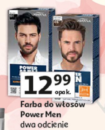 Farba do włosów 01 Joanna power men promocja w Auchan