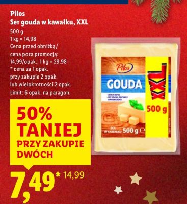 Ser gouda w kawałku XXL promocja w Lidl