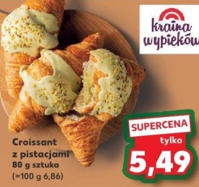 Croissant z pistacjami promocja w Kaufland