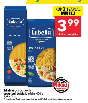 Makaron spaghetti Lubella 400g promocja w LEWIATAN