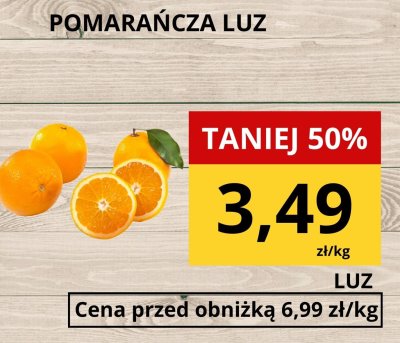 Pomarańcza luz promocja w Supeco