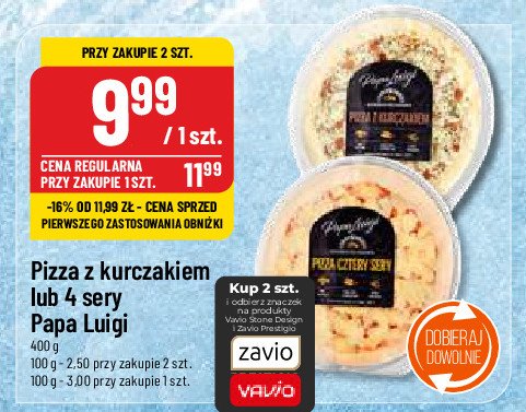 Pizza 4 sery Papa luigi promocja