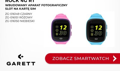 Zegarek Smartwatch ROCK 4G RT różowy Garett promocja w Briju