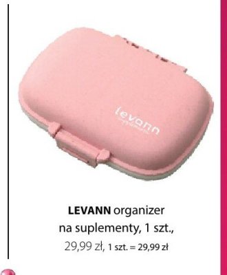 Organizer LEVANN na suplementy promocja w Hebe