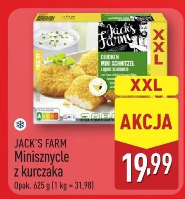 Minisznycle z kurczaka Jack's Farm promocja w Aldi