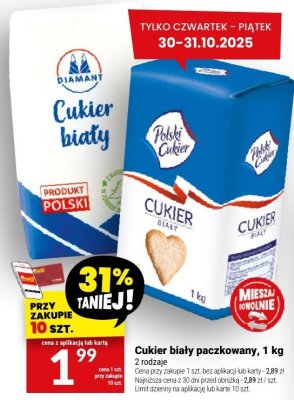 Cukier biały paczkowany, 1 kg promocja w Twój Market