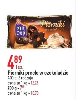Pierniki w czekoladzie gorzkiej Wiodąca marka p'tit deli promocja