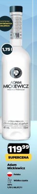 Wódka Adam Mickiewicz Wódka Premium promocja w Netto