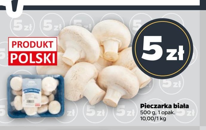 Pieczarki białe Z ZIELENIAKA NETTO promocja w Netto