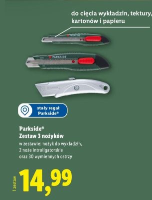 Zestaw 3 nożyków promocja w Lidl