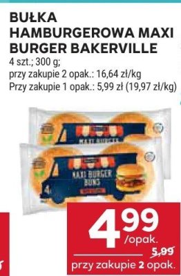 Bułka hamburgerowa Maxi lub z sezamem Bakerville promocja w Stokrotka