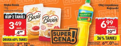 Olej rzepakowy Kujawski promocja w Delikatesy Centrum