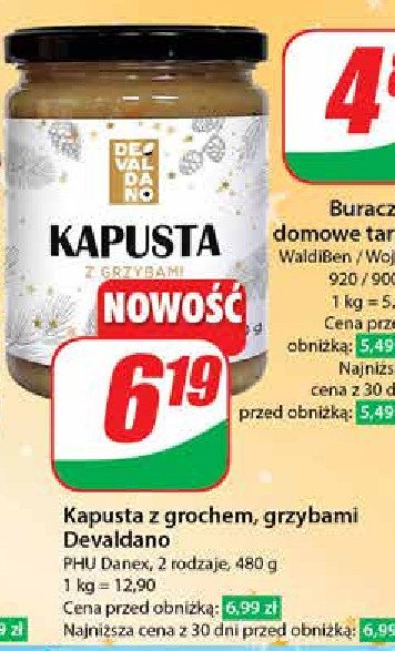 Kapusta z grzybami Devaldano promocja