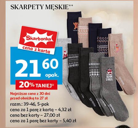 Skarpety męskie In extenso promocja