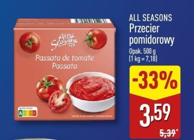 Przecier pomidorowy  promocja w Aldi