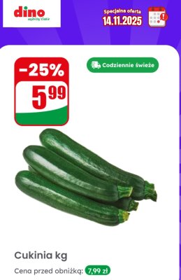 Cukinia kg promocja w Dino