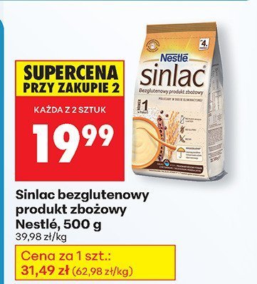 Bezglutenowy produkt zbożowy Sinlac, 500 g promocja w Biedronka