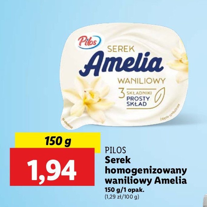 Serek wanilia Pilos amelia promocja