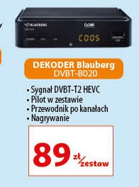 Dekoder dvbtb020 Blauberg promocja
