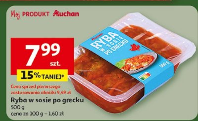 Ryba w sosie po grecku promocja w Auchan