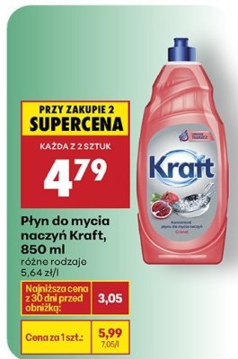 Płyn do mycia naczyń Kraft, 850 ml różne rodzaje promocja w Biedronka