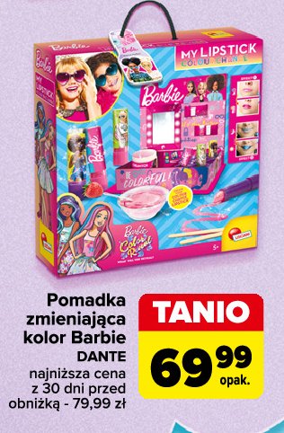 Pomadka zmieniająca kolor Barbie promocja w Carrefour