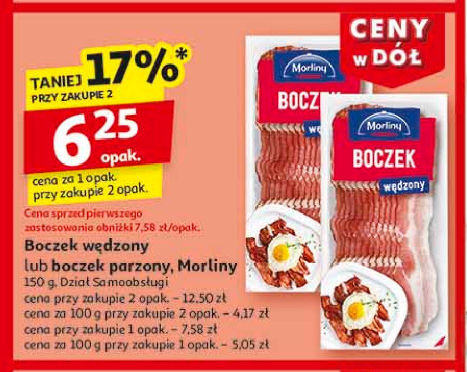 Boczek parzony Morliny promocja