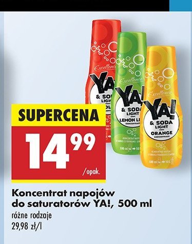 Syrop do saturatorów pomarańcza Excellence ya! promocja