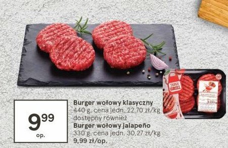 Burger wołowy klasyczny promocja