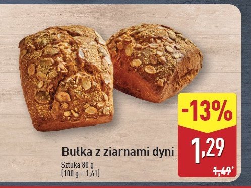 Bułka z ziarnem dyni promocja