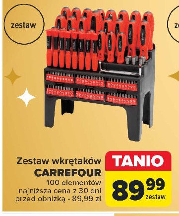 Zestaw wkrętaków Carrefour promocja w Carrefour