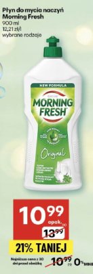 Płyn do mycia naczyń Morning Fresh promocja w Delikatesy Centrum