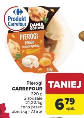 Pierogi Carrefour ruskie 320 g promocja w Carrefour Market