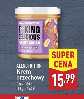 Krem orzechowy Allnutrition promocja w Aldi