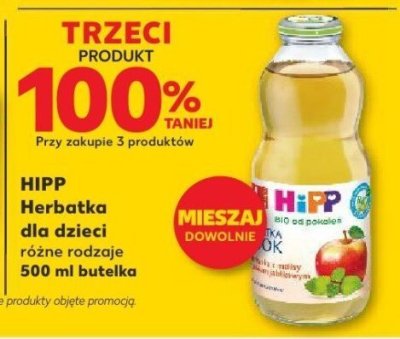Herbatka dla dzieci HIPP różne rodzaje 500 ml butelka promocja w Kaufland
