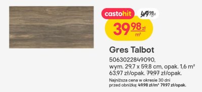 Gres Talbot promocja w Castorama