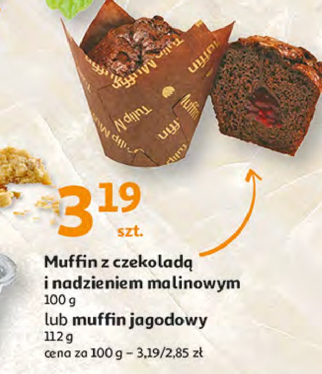 Muffinka czekoladowa z maliną promocje