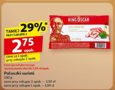 Paluszki surimi promocja w Auchan