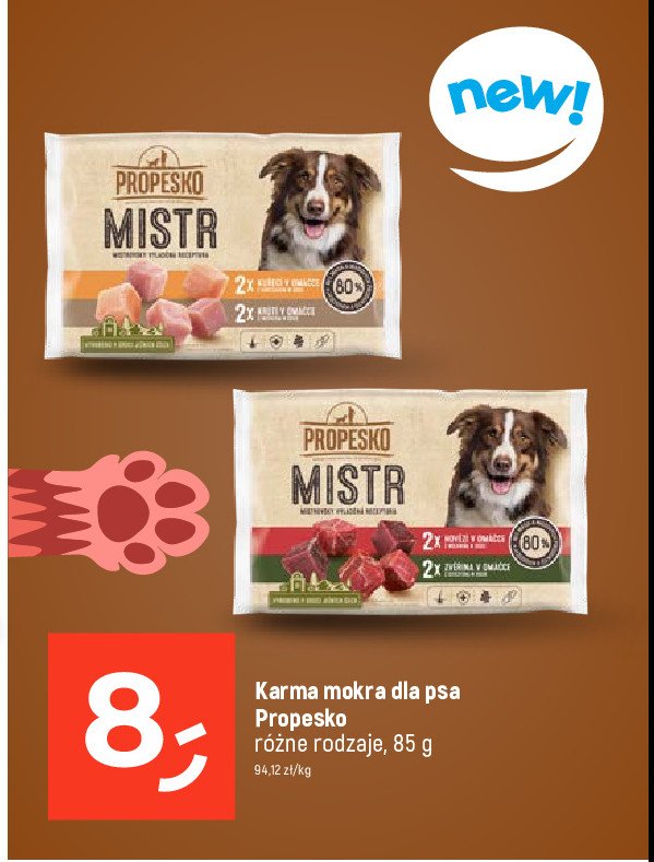 Karma dla psa z wo艂owin膮 PROPESKO promocja