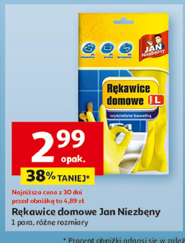 Rękawice domowe l Jan niezbędny promocja w Auchan