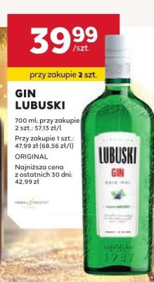 Gin Lubuski promocja w Stokrotka