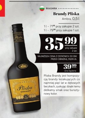 Brandy Pliska 0,5l promocja w POLOmarket